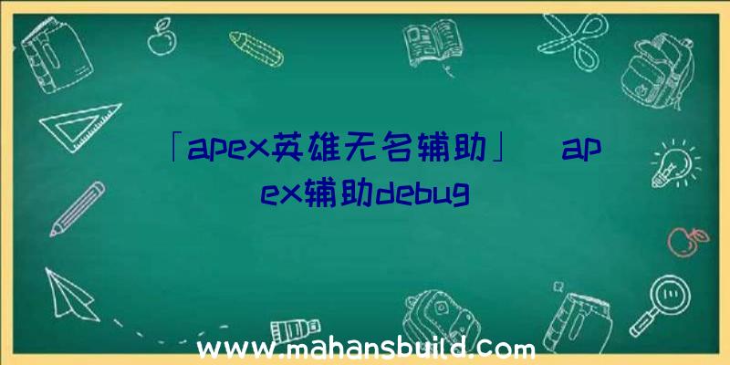 「apex英雄无名辅助」|apex辅助debug